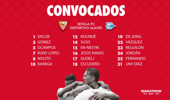 Squad to host Deportivo Alavés