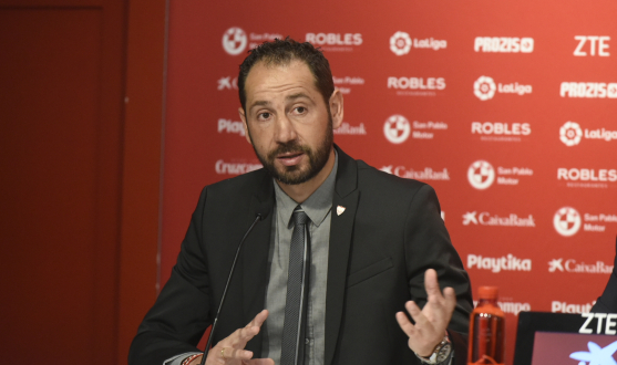 Pablo Machín, técnico del Sevilla FC