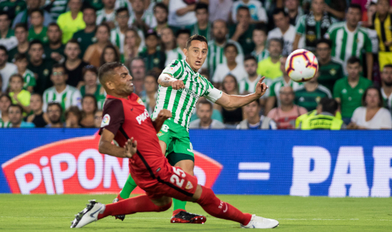 Gabriel Mercado of Sevilla against Real Betis