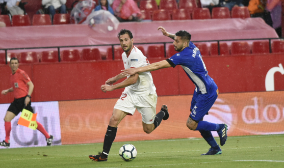 Franco Vázquez del Sevilla FC ante el Deportivo Alavés