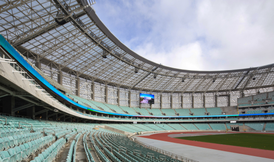 Imagen de las gradas del Olímpico de Bakú