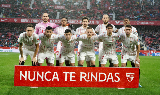 The starting eleven against Real Sociedad