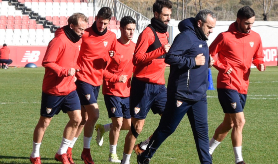 Entrenamiento del Sevilla FC del 15 de enero