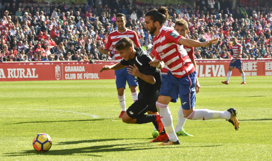 Pozo del Sevilla Atlético ante el Granada CF