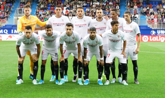 Imagen del Sevilla FC en Ipurúa