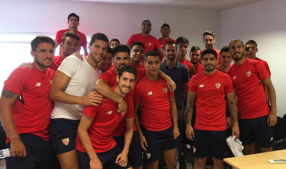 Visita de la LFP a la plan tilla del Sevilla FC