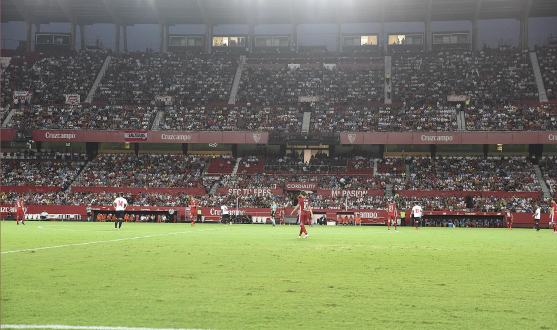 Estadio Ramón-Sánchez Pizjuán en un partido del Sevilla Atlético