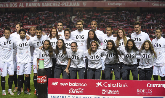 Foto del once en el Sevilla FC-Valencia CF