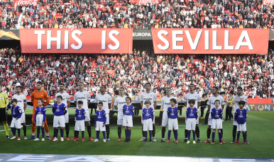 Imagen de un partido del Sevilla FC 