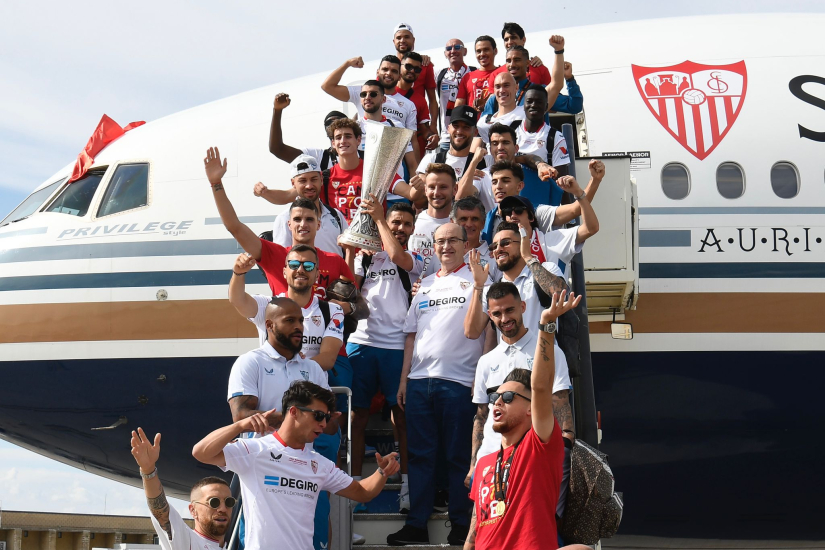 El Sevilla FC aterriza con la séptima UEL
