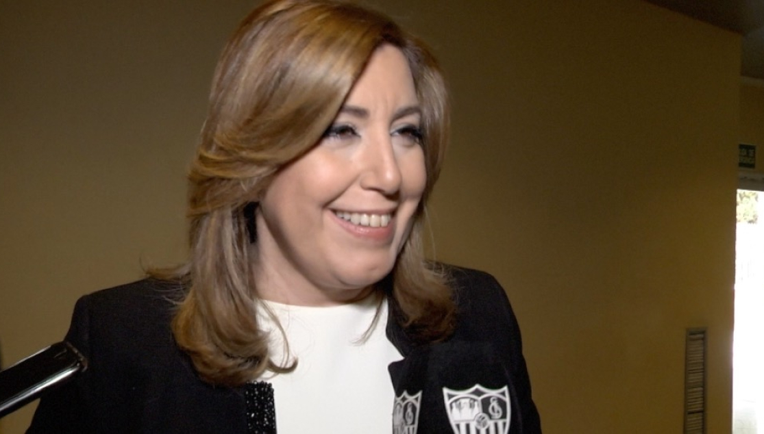 Susana Díaz atiende a Sevilla FC TV 