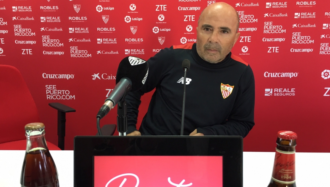 Jorge Sampaoli entrenador del Sevilla FC
