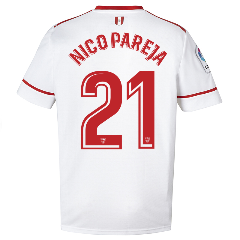 Camiseta de Nico Pareja, jugador del Sevilla FC temporada 17/18